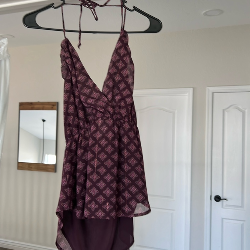 Purple halter top